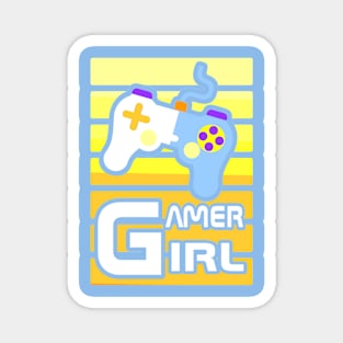 Yellow Gamer Girl Magnet