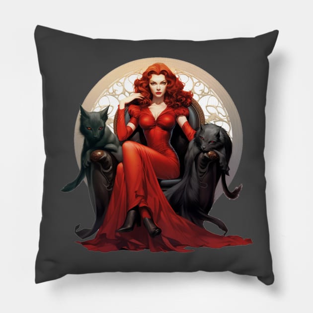 Scarlet Pillow by Jason's Finery