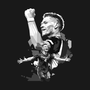 Scott Mctominay Scotland greyscale fan art T-Shirt