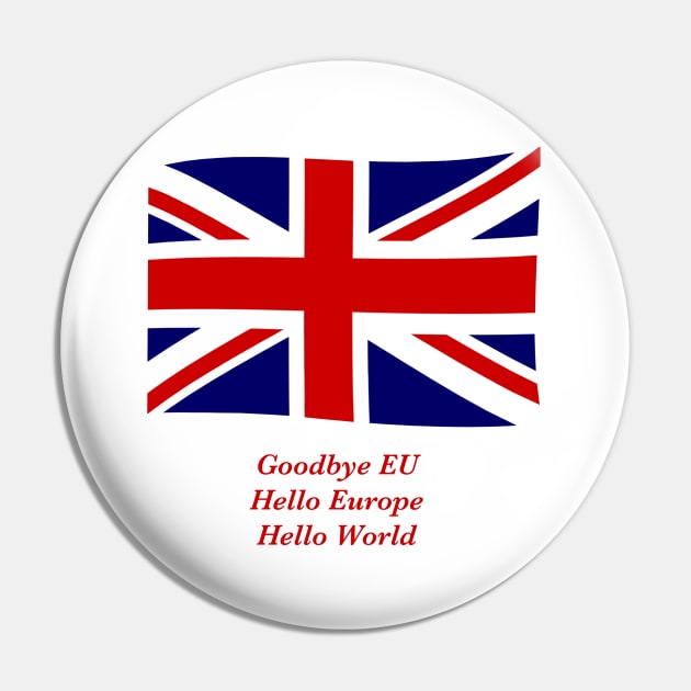 Goodbye EU Pin by davidroland