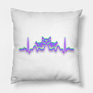 Cat heartbeat Pillow