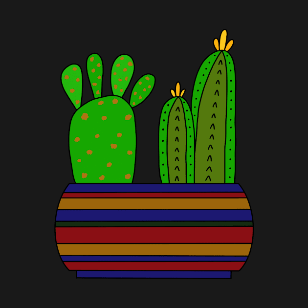 Cute Cactus Design #99: Enough Room For 2 Types Of Cacti by DreamCactus