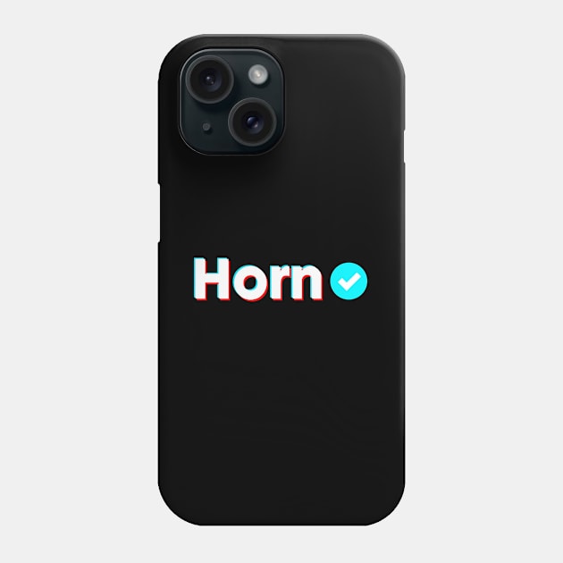 Horn Name Verify Blue Check Horn Name Gift Phone Case by Aprilgirls