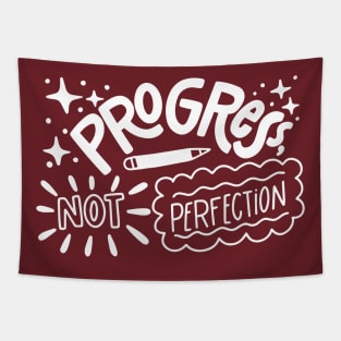 Progress Not Perfection Tapestry