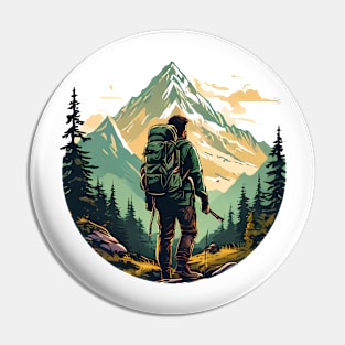 Hiker Pin