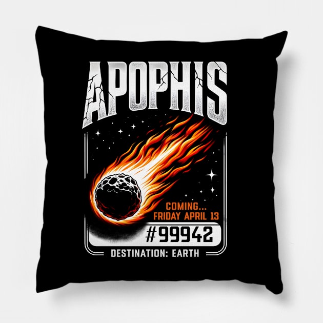 Apophis Asteroid 99942: Target Earth 2029 Encounter Pillow by JJDezigns