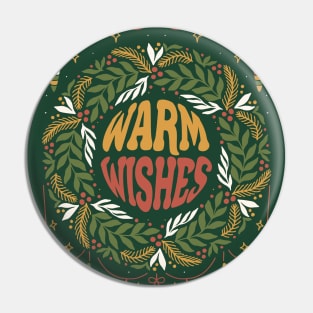 Warm Christmas Wishes Pin