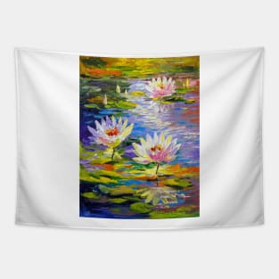 Water lilies in the pond Tapestry