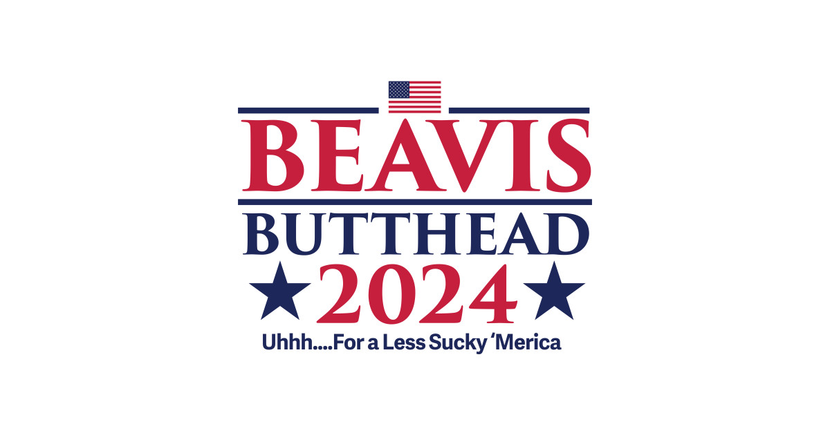 Beavis Butthead 2024 2024 Presidential Election TShirt TeePublic