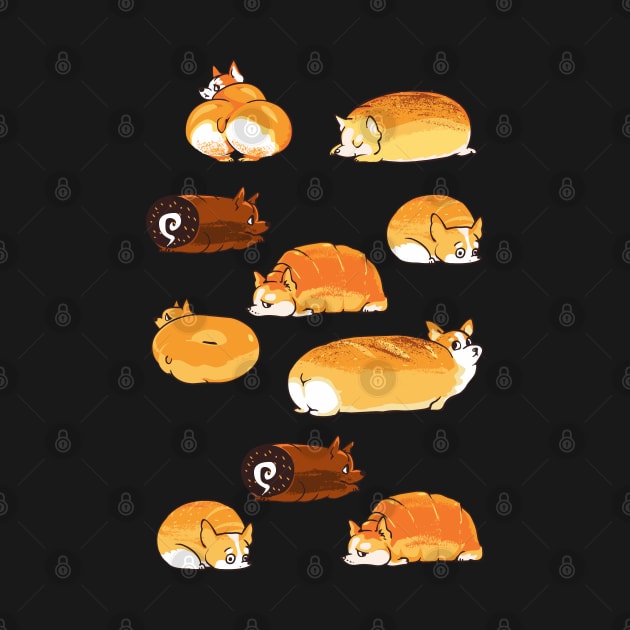 Bread Corgis by huebucket