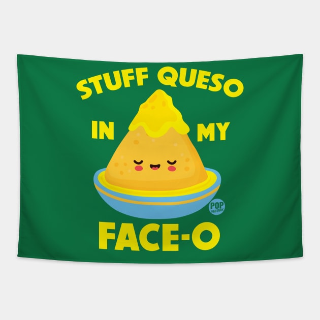 QUESO FACE O Tapestry by toddgoldmanart