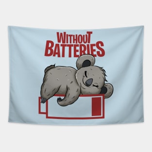 koala without batteries funny Tapestry