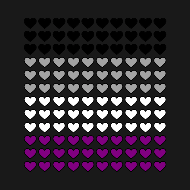 heart pattern - asexual by Tallulah-Malibu