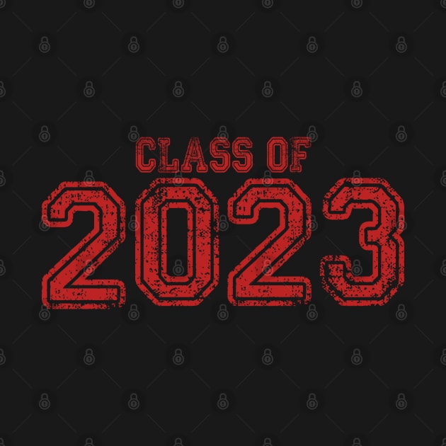 Varsity Red Class of 2023 by Jitterfly