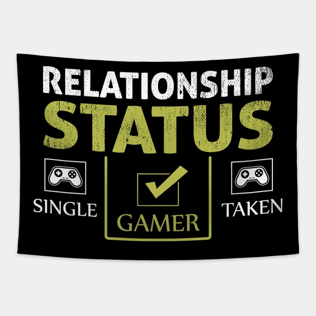 Gamer Relationship Status Tapestry by JLE Designs