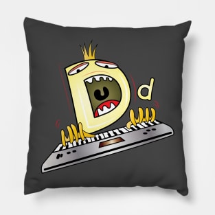 Funny Alphabet Lore Letter D Pillow