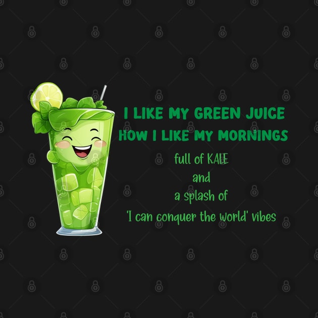 funny morning green juice quote by tita