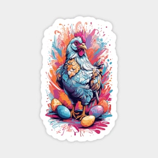 Easter Egger Chicken Magnet