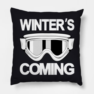 Winter's Coming Winter sports Pillow