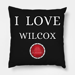 I LOVE WILCOX | Alabam county United state of america Pillow