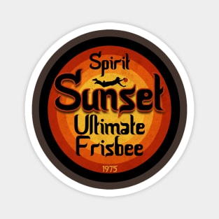 Ultimate Frisbee Sunset 1975 Magnet