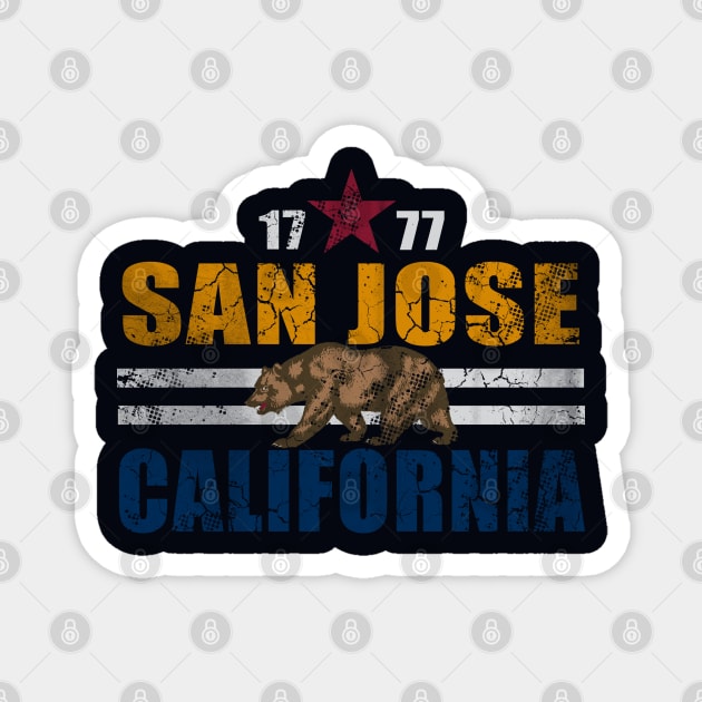 Vintage 1777 San Jose California Magnet by E