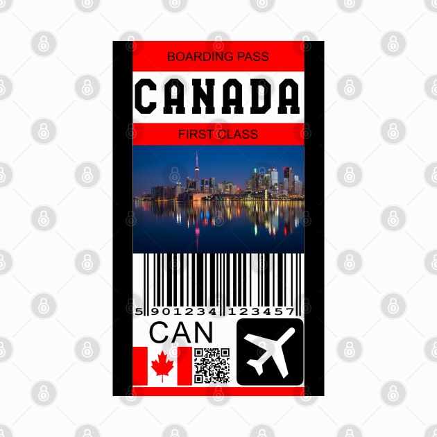 Canada first class boarding pass by Travellers