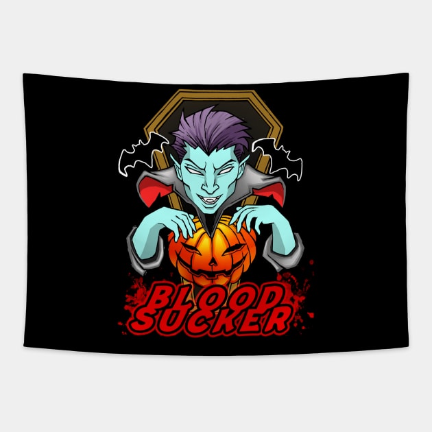 Blood Sucker Halloween Party Vampire Tapestry by dnlribeiro88