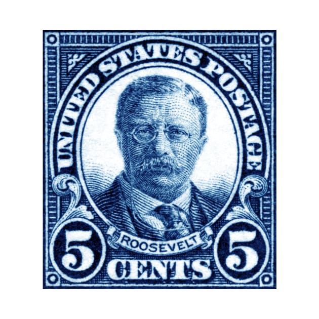 1922 Teddy Roosevelt Stamp by historicimage