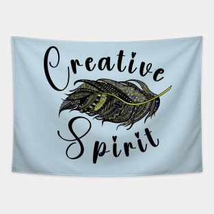 Creative Spirit Feather Design Tapestry