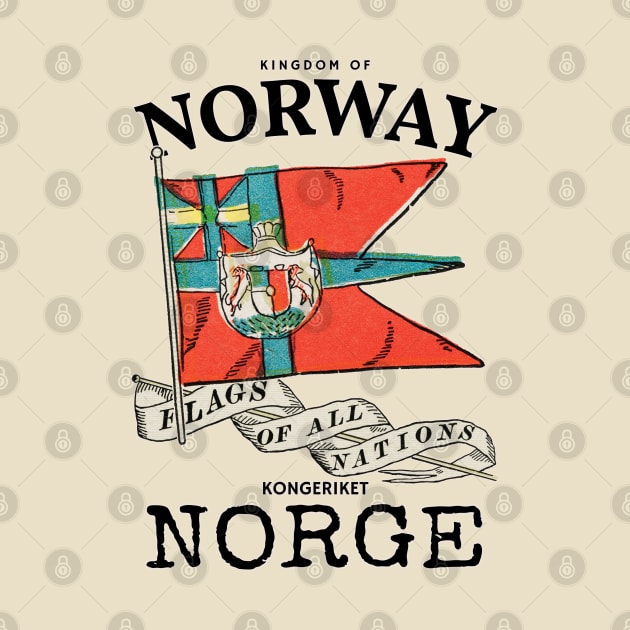 Vintage Flag of Norway by KewaleeTee