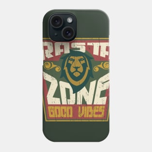 Rasta Zone jah distressed badge Phone Case