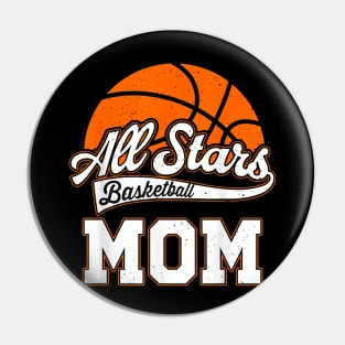 All Star Basketball Mom Of The Birthday Boy Baller Pin