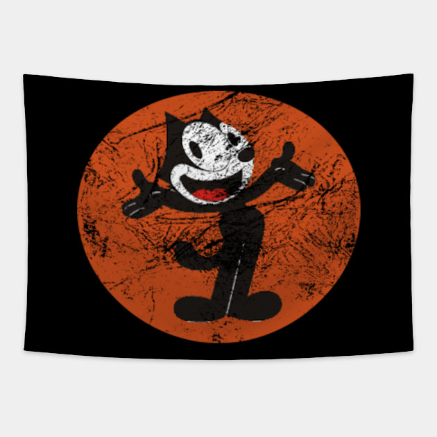 Felix The Cat Happy Vintage Felix The Cat Tapestry Teepublic Au