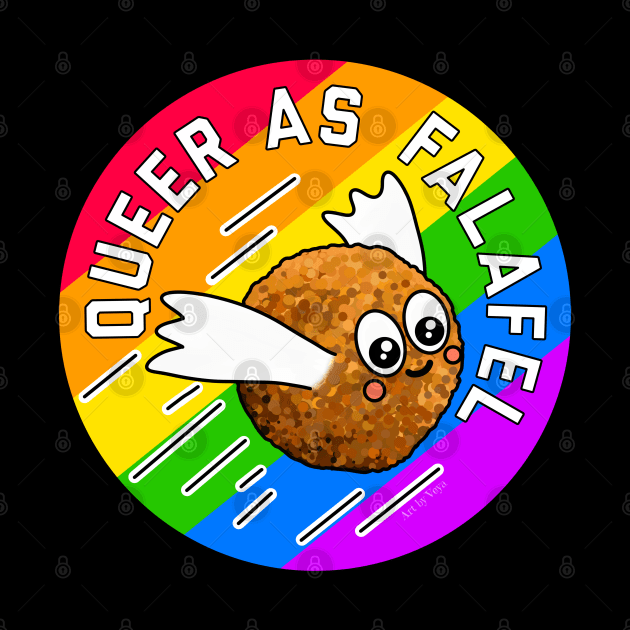 Queer As Falafel by Art by Veya