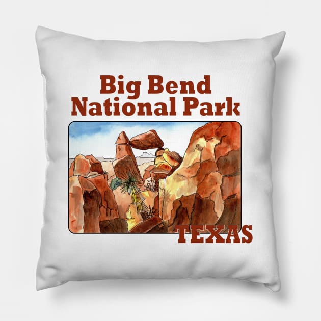 Big Bend National Park, Texas Pillow by MMcBuck