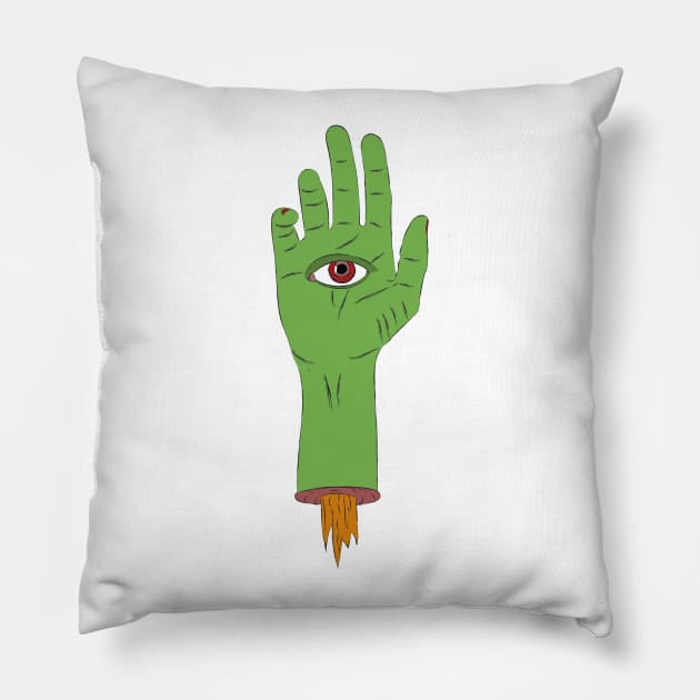 Hand Eye Coordination Pillow by StephenMakesStuff