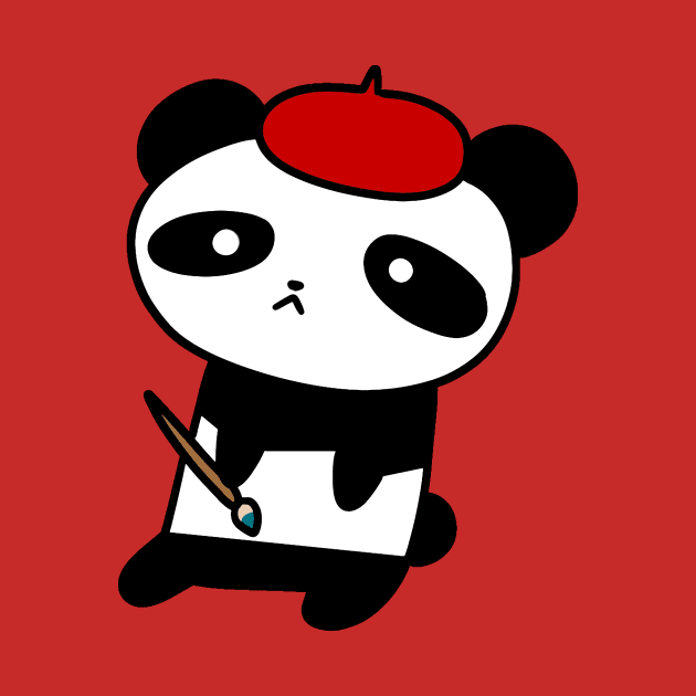 Painter Panda by saradaboru