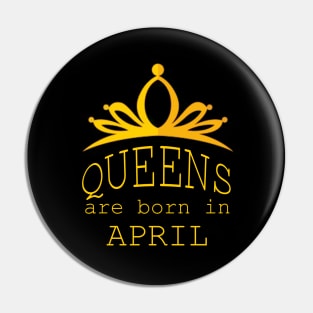 queens are born in april Pin