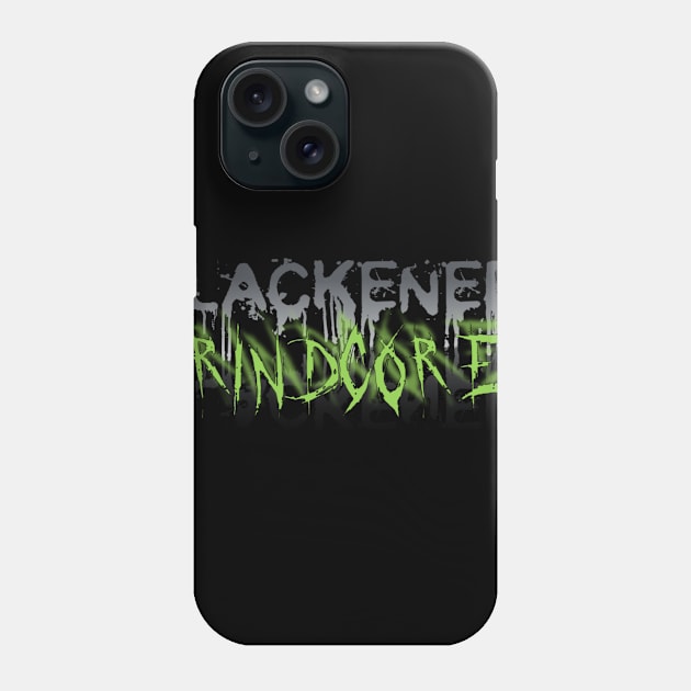 BLACKENED GRINDCORE Phone Case by DEATHCORECLOTHING