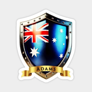Adams Family Australia Shield, Heritage Power Crest Magnet