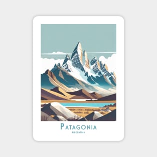 Patagonia Peaks - Argentina Landscape Magnet