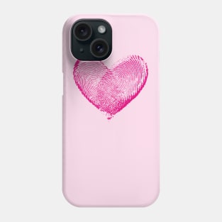 Fingerprint Heart Phone Case