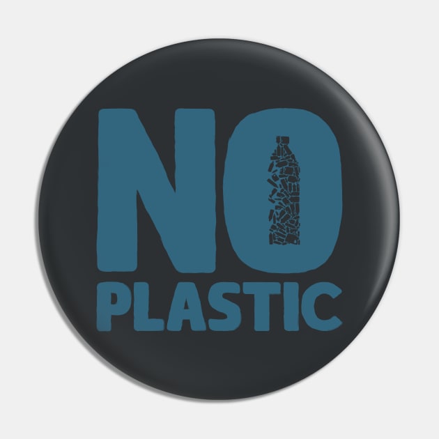 No Plastic Pin by yanmos