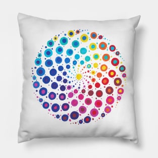 Dippy Doodle Dotty Mandala Pillow