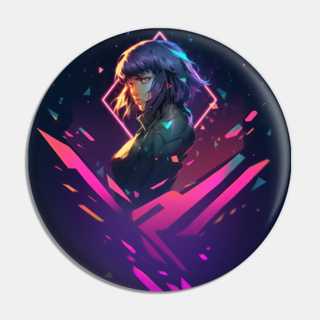 Motoko Kusanagi - Ghost In The Shell Pin by TooplesArt