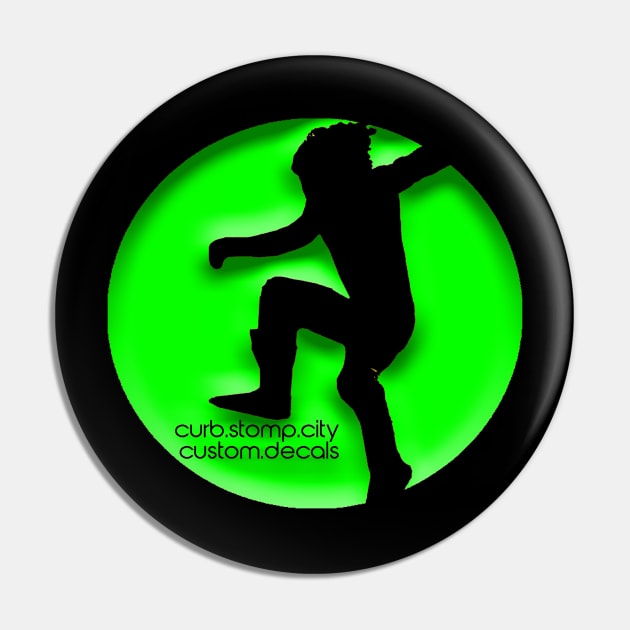 Curb Stomp- Green Pin by SrikSouphakheth