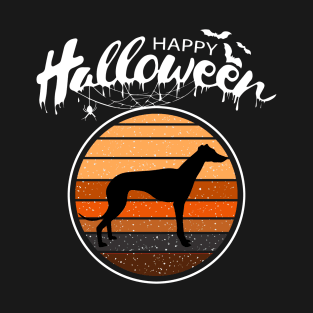 Funny Happy Halloween Beautiful Greyhound Men Women Kid Gift T-Shirt