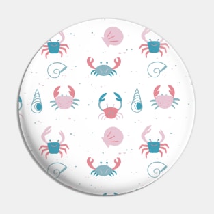 Crabs and Shells Infinite Beach Pin