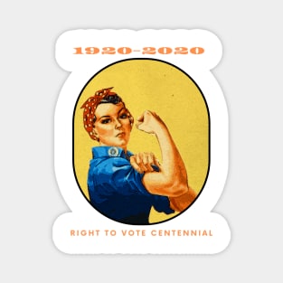 1920-2020 Right to Vote Centennial 100th Anniversary of 19th Amendment Magnet